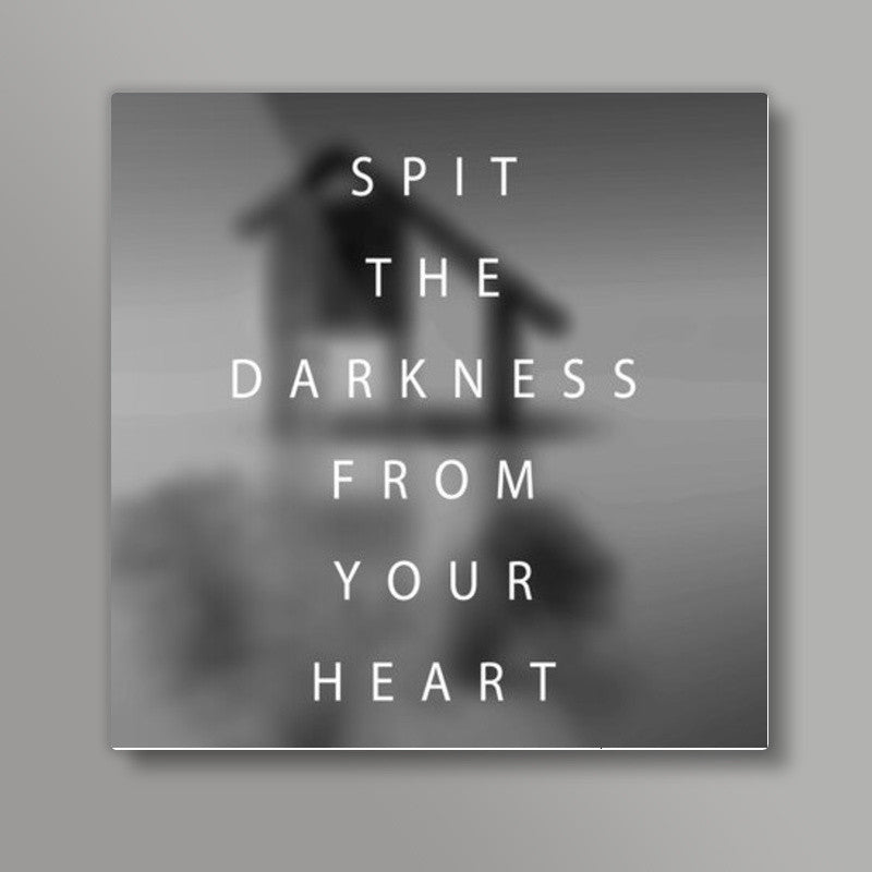 SPIT THE DARKNESS Square Art Prints