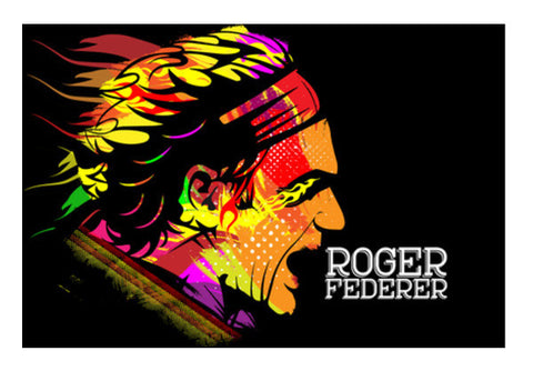 Roger Federer Art PosterGully Specials