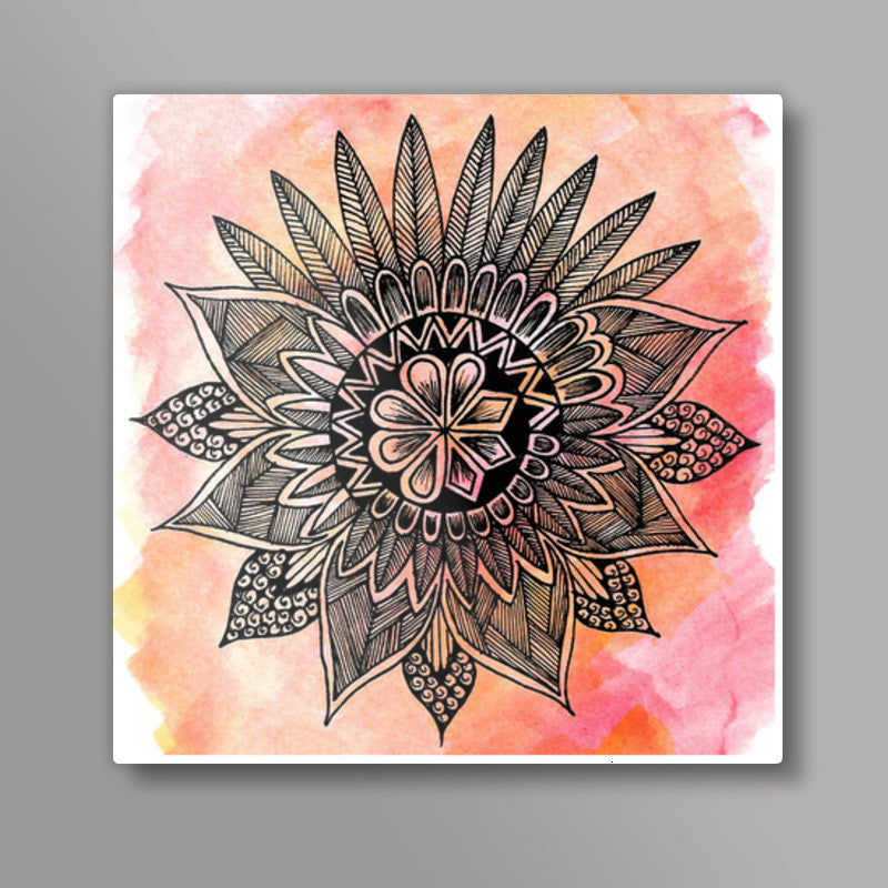 Mixed Mandala Square Art Prints