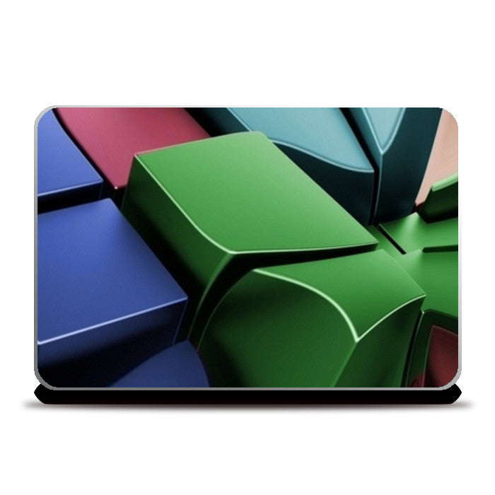 Laptop Skins, 3D Blocks Laptop Skins