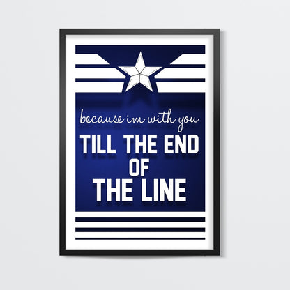 End of the line Captain america winter solider  Wall Art