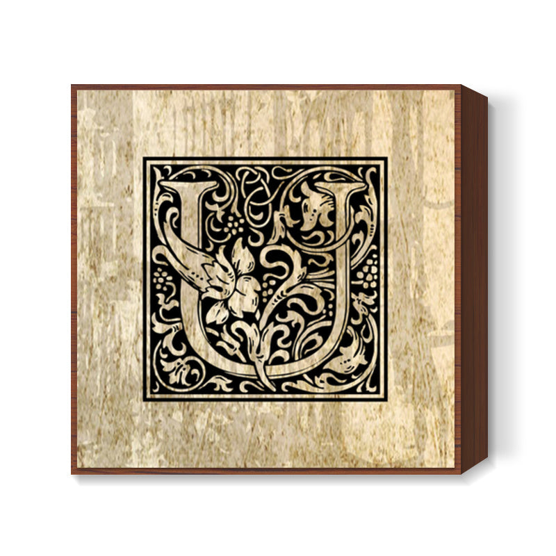 Ornate U Square Art Prints