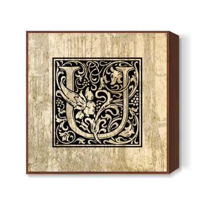 Ornate U Square Art Prints