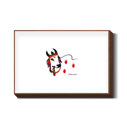 Gaiya | The adorable Indian Cow Wall Art