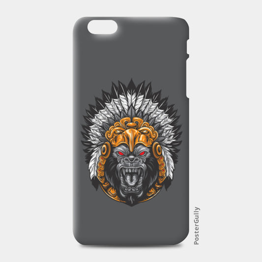 Gorilla Wearing Aztec Headdress iPhone 6 Plus/6S Plus Cases