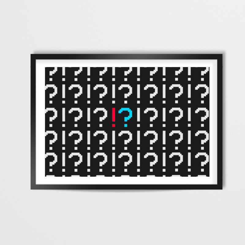 QUESTION EXCLAMATION Wall Art