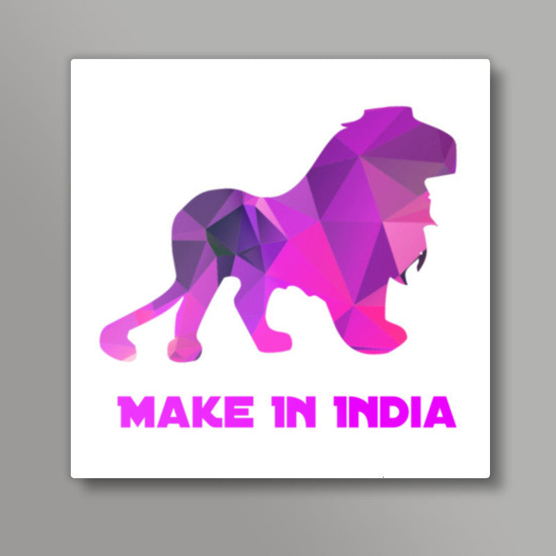 Make In India  Square Art Prints