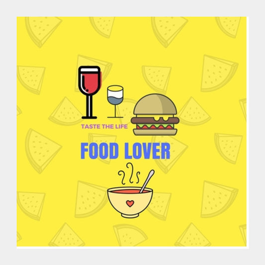 The Food Lover Square Art Prints