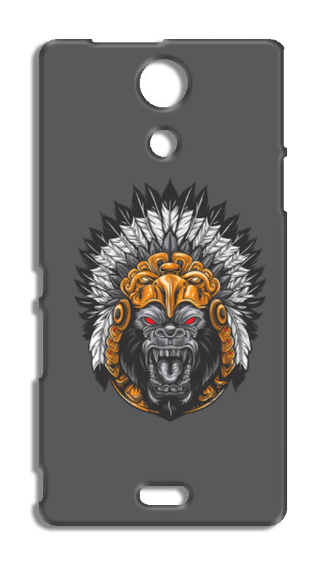 Gorilla Wearing Aztec Headdress Sony Xperia ZR Cases