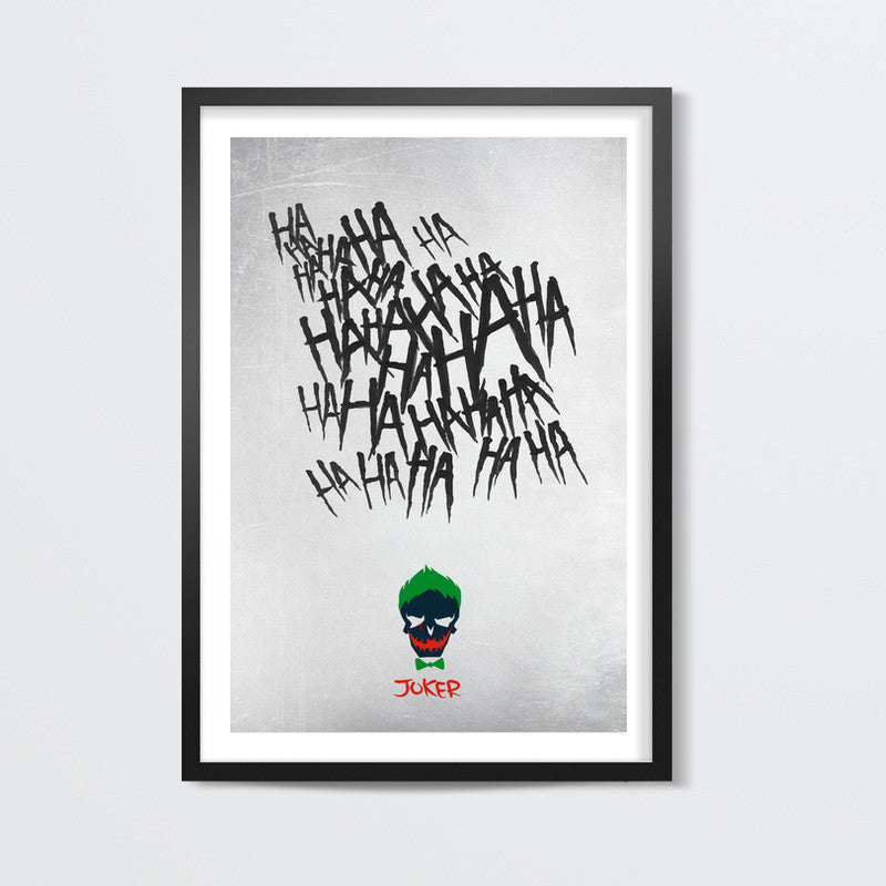 Suicide Squad Joker Laugh - Ha Ha Ha Wall Art