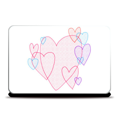 Colourful Hearts Laptop Skins