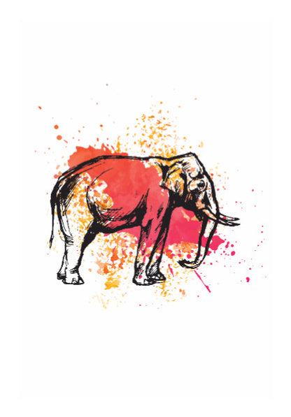 Wall Art, Painted Pachyderm | Lotta Farber wall Art