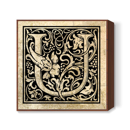 Ornate U Square Art Prints