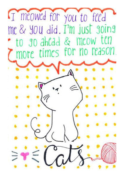 Cat Doodle Wall Art