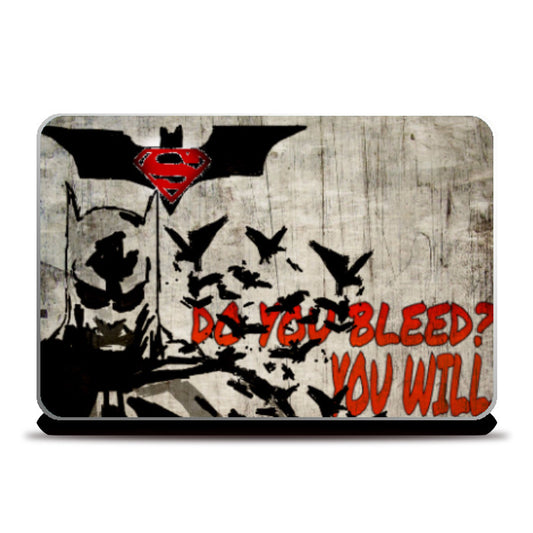 Laptop Skins, Batman VS Superman|Do You Bleed | laptop Skin By Gd Ryait, - PosterGully