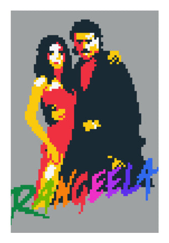 Rangeela movie pixel art Wall Art