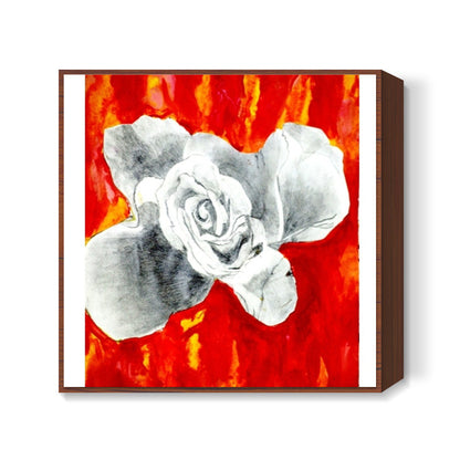 Abstract Rose Square Art Prints