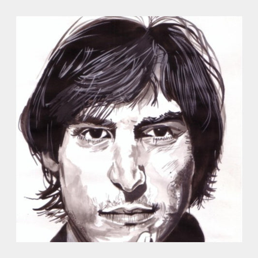 Square Art Prints, Visionary Steve Jobs inspired while the world aspired Square Art Prints