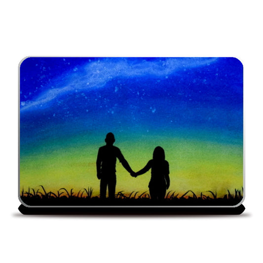 Sunset Love Painting Laptop Skins