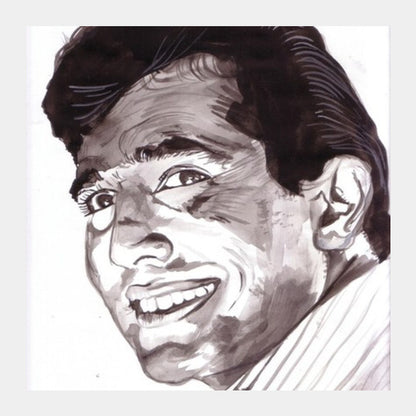 Rajesh Khanna believed that life is beautiful Square Art Prints