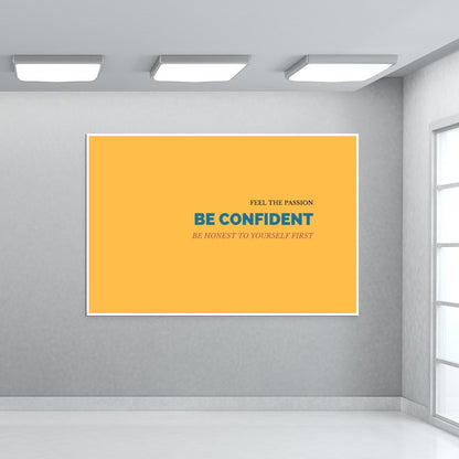 Be Confident Quote Wall Art