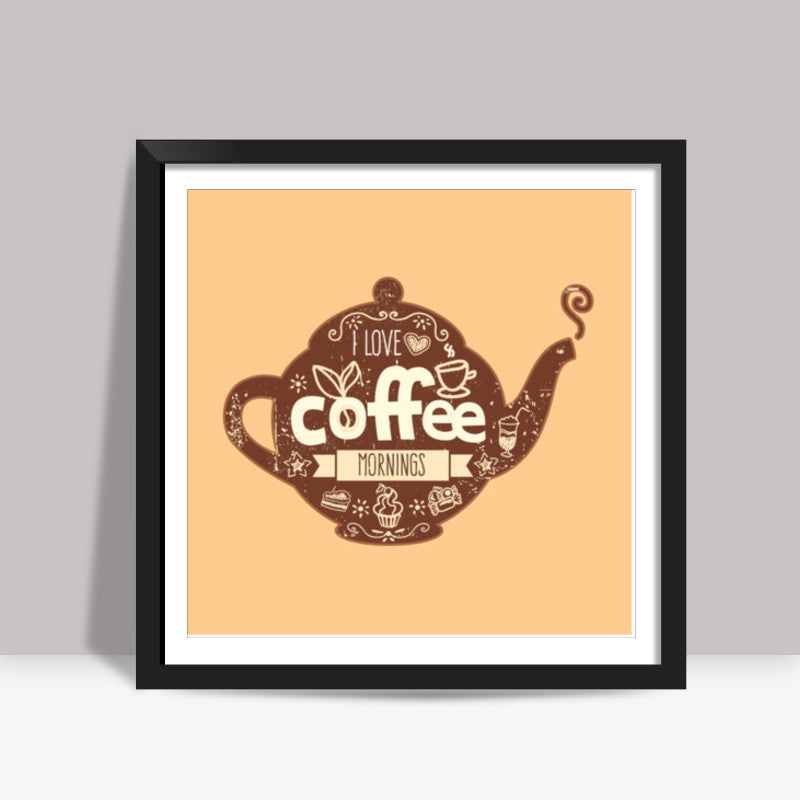 Coffee Square Art Prints