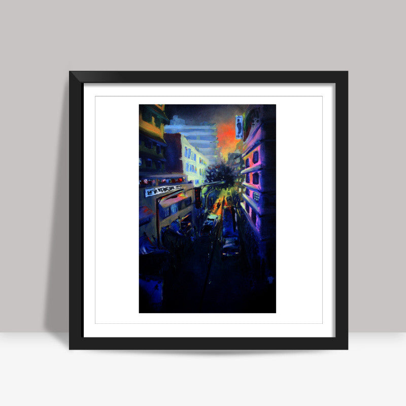 Big City - Painting Square Art Prints