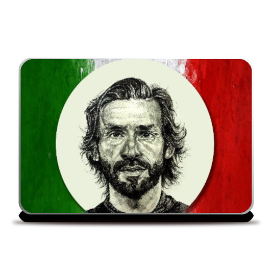 Laptop Skins, Andrea Pirlo |Artist: Pushkar Priyadarshi, - PosterGully