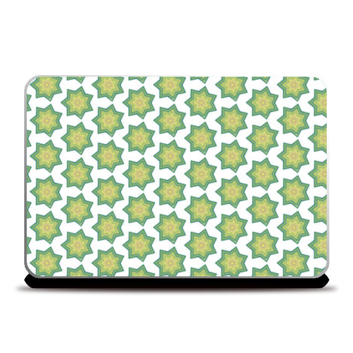 Green Stars Laptop Skins