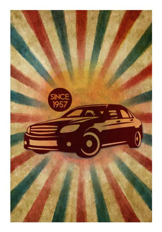 PosterGully Specials, Vintage Car Wall Art