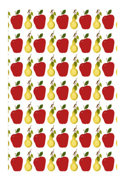 Wall Art, Cool Apple And Pear Fruit Pattern  Wall Art