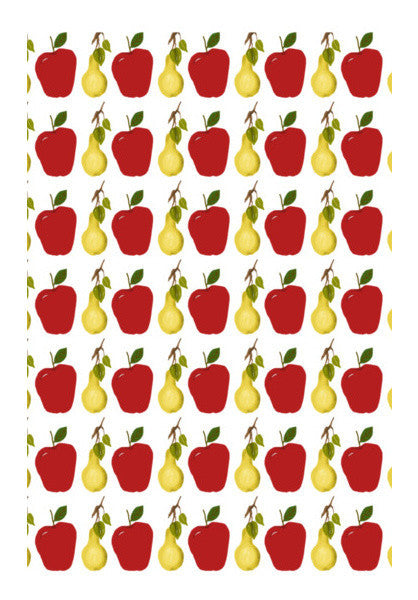 Wall Art, Cool Apple And Pear Fruit Pattern  Wall Art