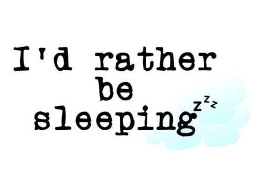 PosterGully Specials, Rather be sleeping Wall Art