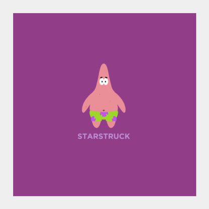 Nick Spongebob Squarepants Patrick Minimal Square Art Prints