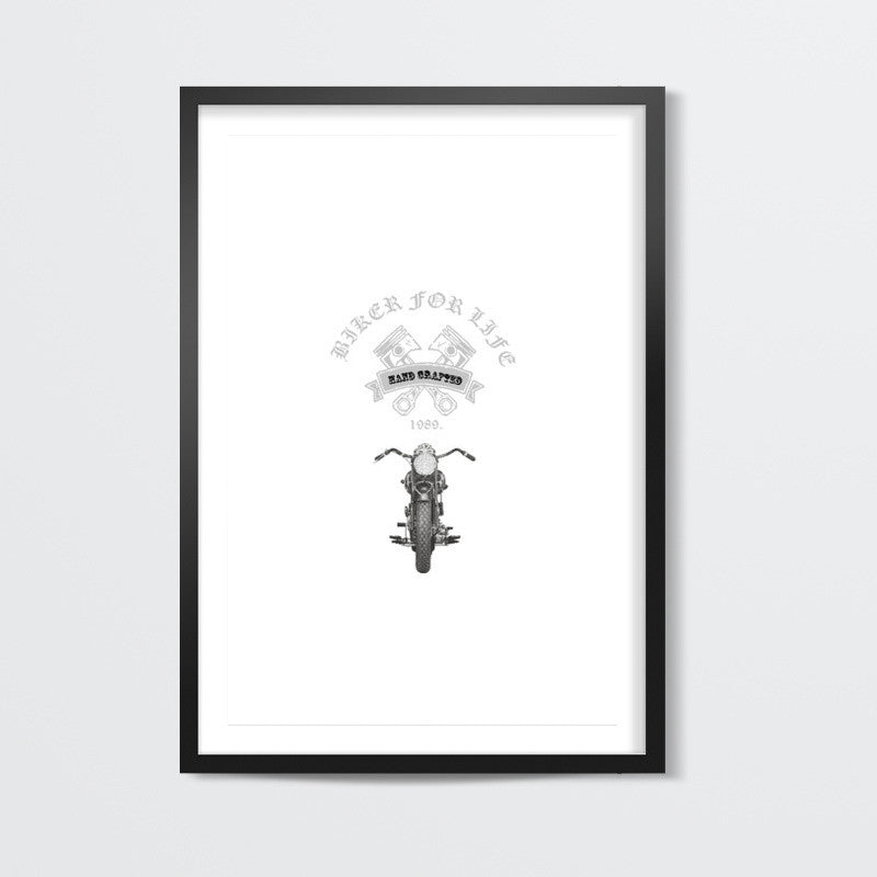 Biker For Life Wall Art | BoysTheory