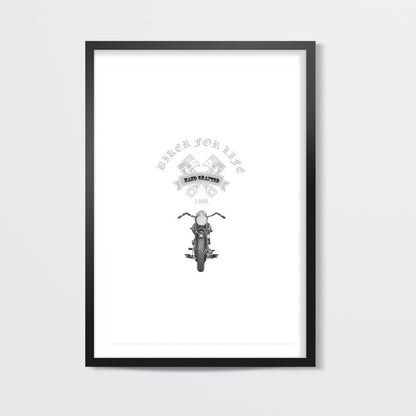 Biker For Life Wall Art | BoysTheory