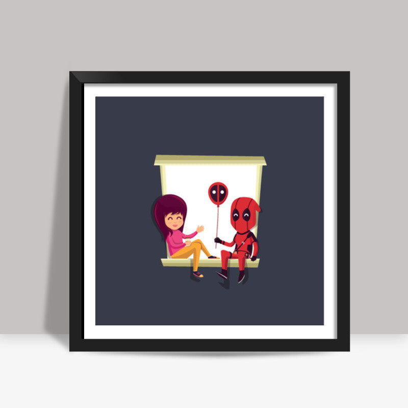 Deadpool Love Square Art Prints