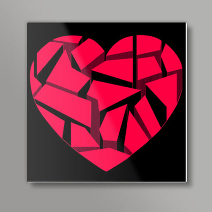 Tectonic Heart ! Square Art Prints