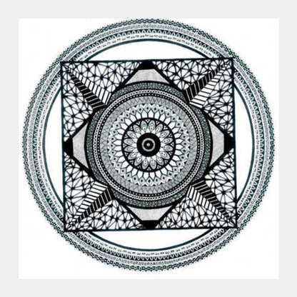 Square Art Prints, Mandala Square Art Prints