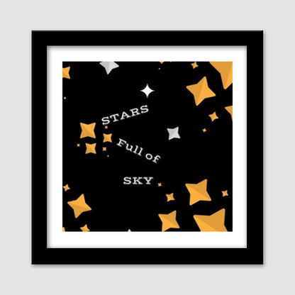 STARS FULL OF SKY Premium Square Italian Wooden Frames