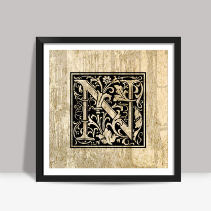 Ornate N Square Art Prints