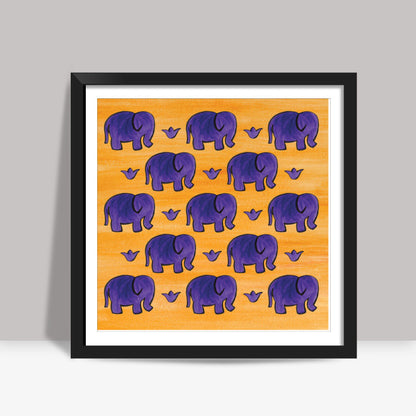 Elephants I Square Art Prints