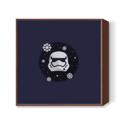 Snow StormTrooper Square Art Prints