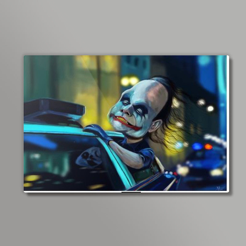 The Joker | Heath Ledger | The Dark Knight | Caricature Wall Art