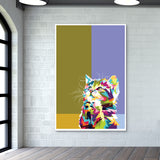 Colorfully Cat Hope Giant Poster