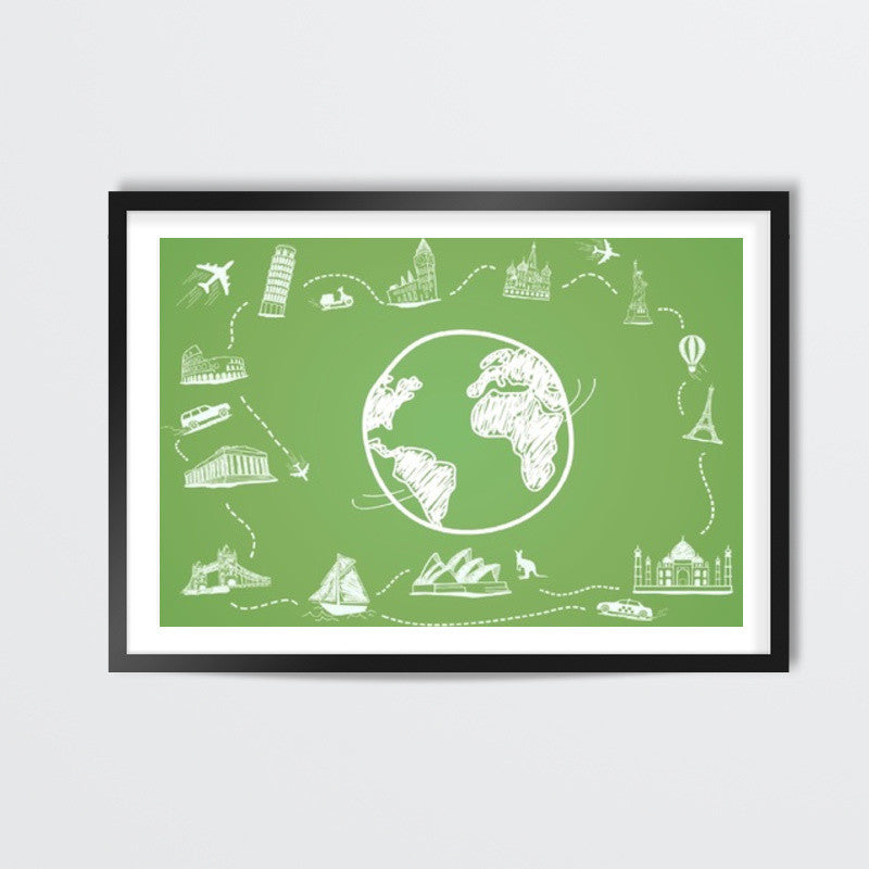 Around the world Wall Art