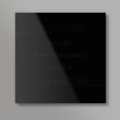 Happiness and Reading Square Art Prints