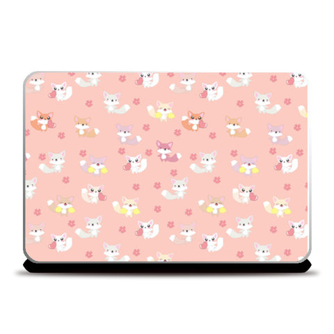 Tiny Kitten With Pink Blush Laptop Skins