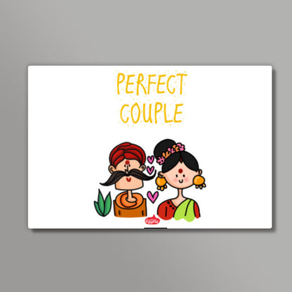 The Desi Perfect Couple Wall Art