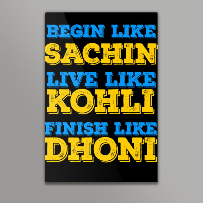 SACHIN KOHLI DHONI Wall Art